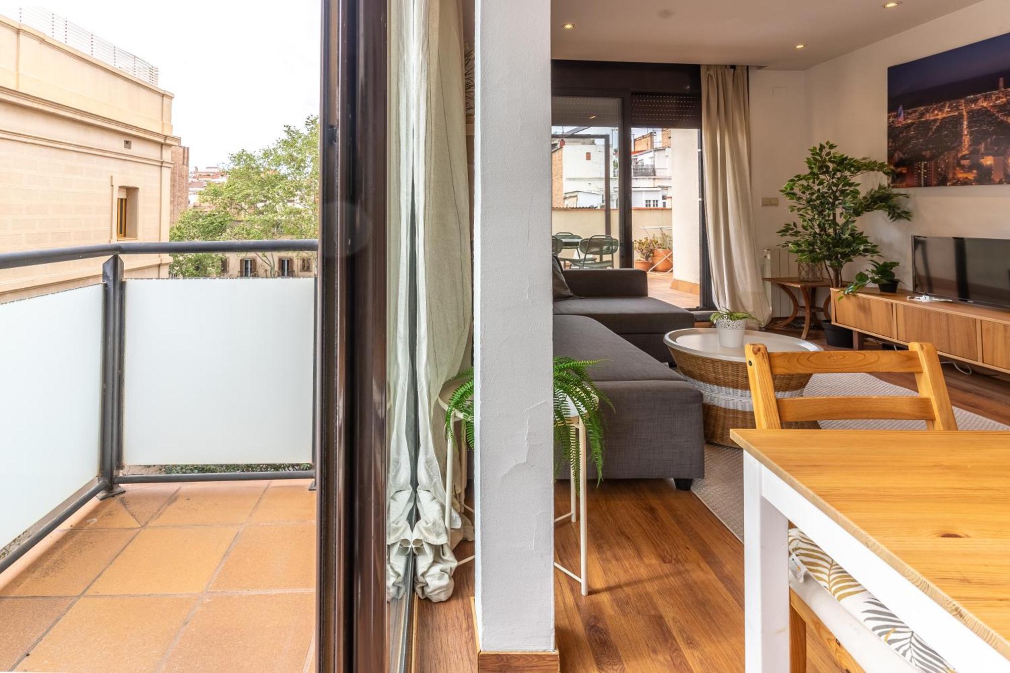 Centrico Apartamento Con Terraza Barcelona Exterior foto